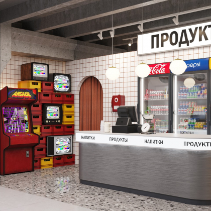 Торговая точка в духе 90-х