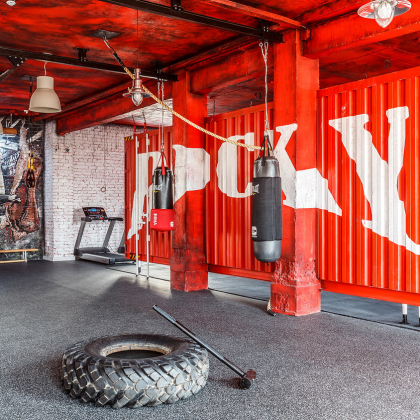 Дизайн-проект боксерского клуба Rocky boxing club