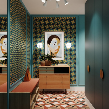 Квартира в стиле Midcentury в Форум Сити