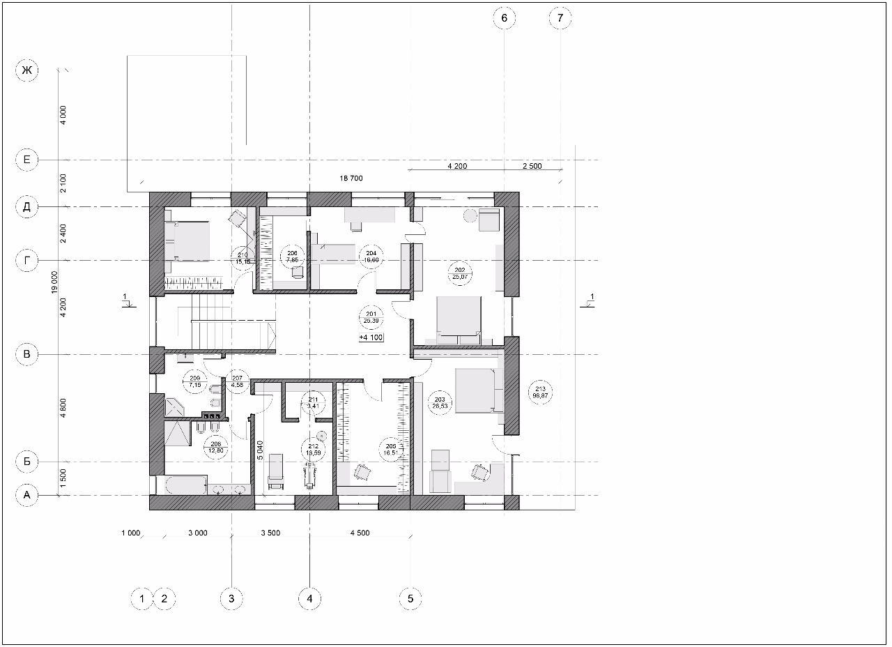 Реализованный проект, Загородный дом и таунхаус, 2016, Россия, Москва, Современный стиль, Архитектура, Люкс, 685 м²