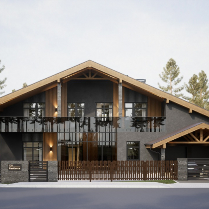 СОВРЕМЕННОЕ ШАЛЕ DARK CHALET 730