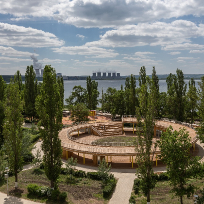 Городская набережная в Нововоронеже